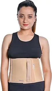 Wonder Care Abdominal Binder for Men and Women/Postpartum Post-Operative Post-Surgery Wrap/Abdomen Navel Umbilical Hernia Support Belt (L)