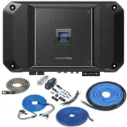 Alpine R2-A60F 600W RMS Class-D 4-Channel Car Amplifier with Amp Kit