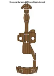 Chaparral Sunesta 264 Swim Step Cockpit Boat EVA Foam Teak Deck Flooring Pad Mat