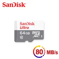 在飛比找蝦皮購物優惠-【SanDisk  microSD 64GB】 記憶卡 Ul