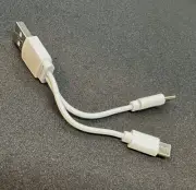 USB Splitter Cable – 1 USB-A to 2 USB-C (12cm, 5V 1A, Charging Only)