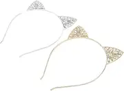 [HAPINARY] Headband Girls Glitter Hair Band Animal Ear Hair Accessory Party Styling