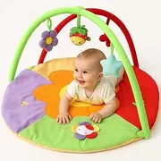 Play Mat for Floor & Tummy Time – Soft Activity Gym with Hanging Toys & Cushioned Play Area – Sensory Development & Early Learning for Infants, Newborns & Toddlers