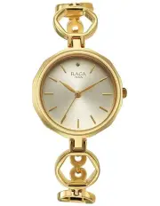 [Titan] Raga Viva Dial Analog Quartz Metal Strap Watch in Gold
