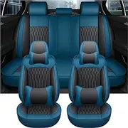 Interior Accessories Car Seat Covers and Cushions Interior Accessories Leather Seat Covers for Hyundai for Santa Fe for Tucson for Elantra(Style 10-9pcs)