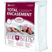Lock-Up Mattress/Box Spring Protector,39"W,White 83TWENC Lock-Up 83TWENC Twin