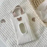 Cartoon Animal Flip Cover Tissue Box Wet Wipes Case Car Hanging Bag Paper Holder