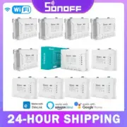 SONOFF 4CH R3 /4CH PRO R3 4 Gang Smart WIFI Switch 433MHZ Din Rail Mounting Wire