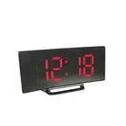 Clock Curved Surface Adjustable Digital Smart Alarm Clock Abs