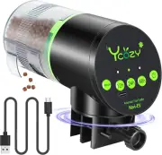 Automatic Fish Feeder Rechargeable Timer Moisture-Proof for Aquarium Tank Vacati