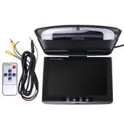 Car Roof Monitor Lcd Flip Screen Top Multimedia Video Ceiling Roof Mounted Display, Car Ceiling Black