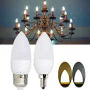 E12 E27 Candle Lamp Indoor Light LED Chandelier Replace Lamp Bulb For Home Decor