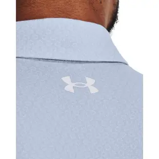 【UNDER ARMOUR】UA 男 T2G 印花短袖POLO衫 -優惠商品(藍白色)