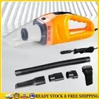 Car Hoover 120W Dust Cleaner Handheld Dust Buster Powerful Hoover (Orange) .