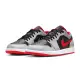 【NIKE 耐吉】Air Jordan 1 Low Smoke Grey Gym Red 煙灰紅勾 喬丹 休閒鞋 男(553558-060)