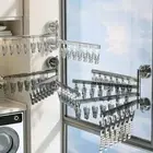 180 ° Rotation Socks Drying Rack Wall-mounted Clothes Drying Holder Laundry