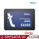 【Netac 雷騰】SA500 512G SATAIII 2.5吋 3D Flash固態硬碟 最高讀速 530 MB/s(台灣公司貨 原廠3年保固)