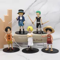 在飛比找蝦皮購物優惠-5 件套字符 Zoro Sanji Luffy Ace Sa