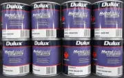 DULUX 1 litre indu metal-shield top coat steel FACTORY INDIAN-RED colour paint