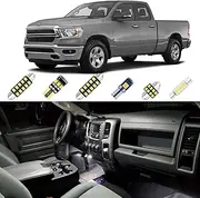 XFLHEHD 12PCS LED Interior Light Kit for 2019-2023 Dodge Ram 1500 2500 3500 Super Bright 6000K White Interior LED Bulbs Package