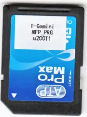 Sharp DX-2500N Flash Rom / SD Card (MFPC PRG)