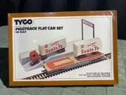 Vintage TYCO HO Scale Model Train Piggyback Flat Car Set #348 BRAND NEW SEALED