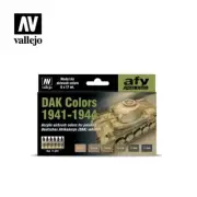 DAK Colors 1941-1944 6 colors set 71207 VALLEJO