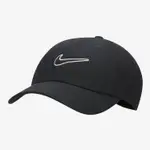 NIKE 棒球帽 老帽  運動帽 U NK CLUB CAP U CB SWSH L  黑白 FB5369010