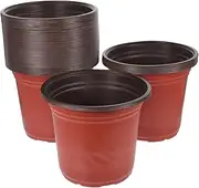 ibasenice 50Pcs Durable Plant Nursery Pots Planter Pots with Drainage Holes Reusable Flower Pots for Seedlings Indoor Gardening Modern Design for