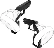 Geekria VR Game Gun Controller Cover Compatible with SONY PlayStation VR 2, PSVR 2 Shooting Bracket Stand, VR Shooting Game Handle Accessories, Hard Shell Anti Slip Handle Case Protector (1 Pair)