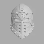 Knight Helmet v3 custom head for Mythic Legions & other fantasy action figures