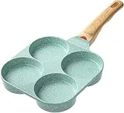 Innerwell Egg Frying Pan - 4 Cup Egg Pan Nonstick, Versatile Fried Egg Pan, Breakfast Skillet for Pancake, Hamburger, Sandwiches, Compatible with Gas Stove & Induction Cookware, Easy to Clean