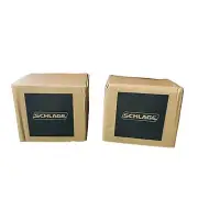 SCHLAGE Dexter By Schlage JD60619 Single-Cylinder Deadbolt, Satin Nickel (2 pk)