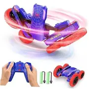 Remote Control Car - Double Sided Mini RC Stunt Car, 360°Rotating 4WD Spider