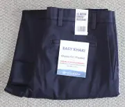 Men's DOCKERS Easy Khaki CLASSIC FIT Pleated PANTS • 32x32 • NAVY BLUE