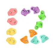 12PCS Climbing Holds for Kids, Rock Wall Climbing Kit with Macaroon 12pcs