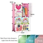 DIY 8 Cube Cute Kid Storage Cupboard Cabinet Wardrobe Rack Toy Book Shelves