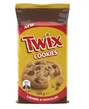 2 x Twix Cookies Caramel and Chocolate Biscuits 144g