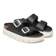 Papillio by Birkenstock Arizona Pap Chunky Women's Black Birko-Flor Sandals 7N