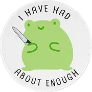 Funny Frog Round Mouse Pad Cute Small Mousepad for Laptop Wireless Mouse Office Computer Mouse Pads for Desk Non-Slip Rubber Base Mouse Pad, 7.9×7.9 in, Cute Frog