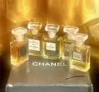Vtg CHANEL Paris Set Of 5 Pure Perfume: Chanel No5, Allure Chanel, No 19, Coco..