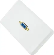 Selby VGA PC Monitor Cable Connection White Wall Plate Wallplate Home Theatre
