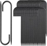 12 Inch Rebar Stakes 50 Pack Heavy Duty Galvanized Ground Stakes