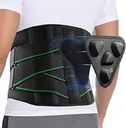 RAFSUN Back Brace for Lower Back Pain Relief - Adjustable Lumbar Support Belt with 3D Pad for Sciatica, Herniated Disc, Scoliosis -Lightweight, Breathable & Ergonomic Fit for Work, Gym, Daily Use
