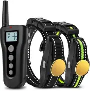 Dog Training Collar 2 Dogs 2018 Upgraded 1000ft Remote Rechargeable Waterpro....