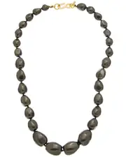 Kenneth Jay Lane Plated Pearl Strand Necklace