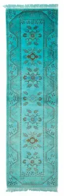 Vintage Hand-knotted Runner Rug 2'8" x 9'6" Traditional Wool Carpet