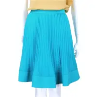 在飛比找Yahoo奇摩購物中心優惠-PHILOSOPHY 土耳其藍百摺設計及膝裙