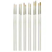 US Art Supply Acrylic Paint 12 Brush Set Detail Painting Art Miniatures Acrylic