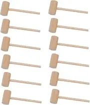 WEKAMOS 15Pcs Mini Wooden Hammer Mallet for Seafood Durable Crab and Lightweight and Easy to Clean for Cakes and DIY Projects